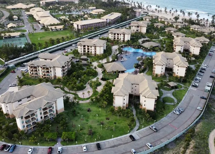 Paraiso Frente Mar!! 04 Pessoas-Pe Na Areia Vg Sun Cumbuco-Hidro, Sauna, Academia, Piscina,Cozinha Completa, Wifi, Parquinho Infantil